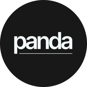 Panda Logo Black